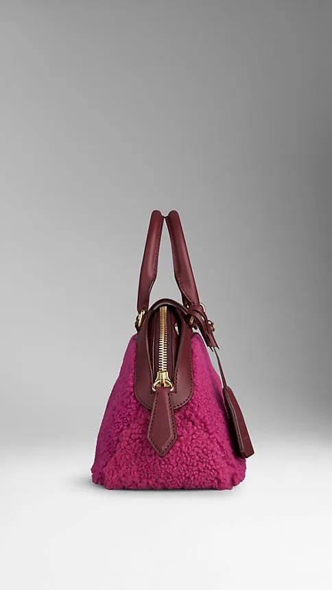 Burberry  - Small Shearling Crossbody Bag