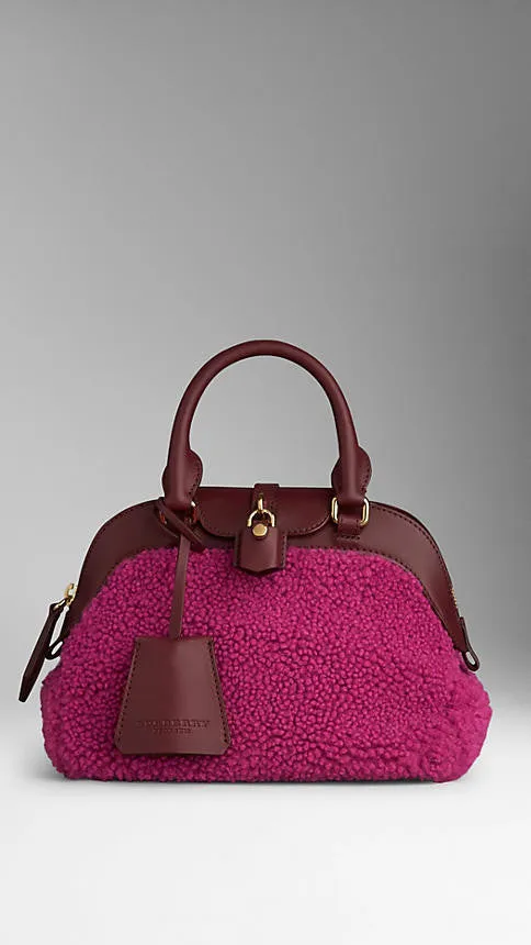 Burberry  - Small Shearling Crossbody Bag