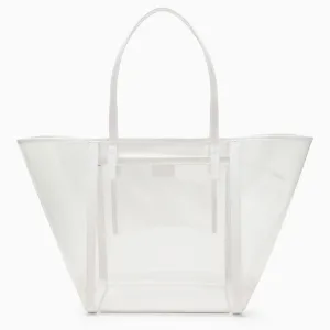 By Far Club White Tote Bag
