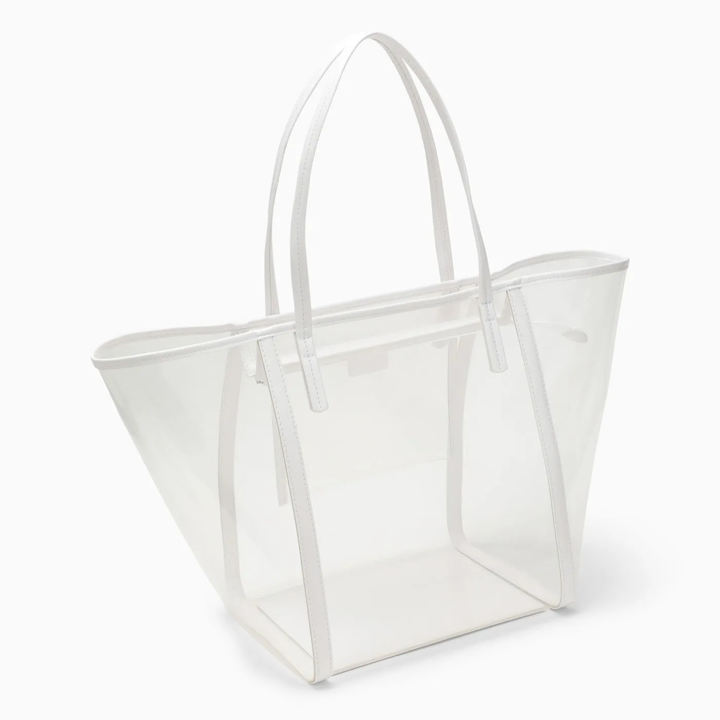 By Far Club White Tote Bag