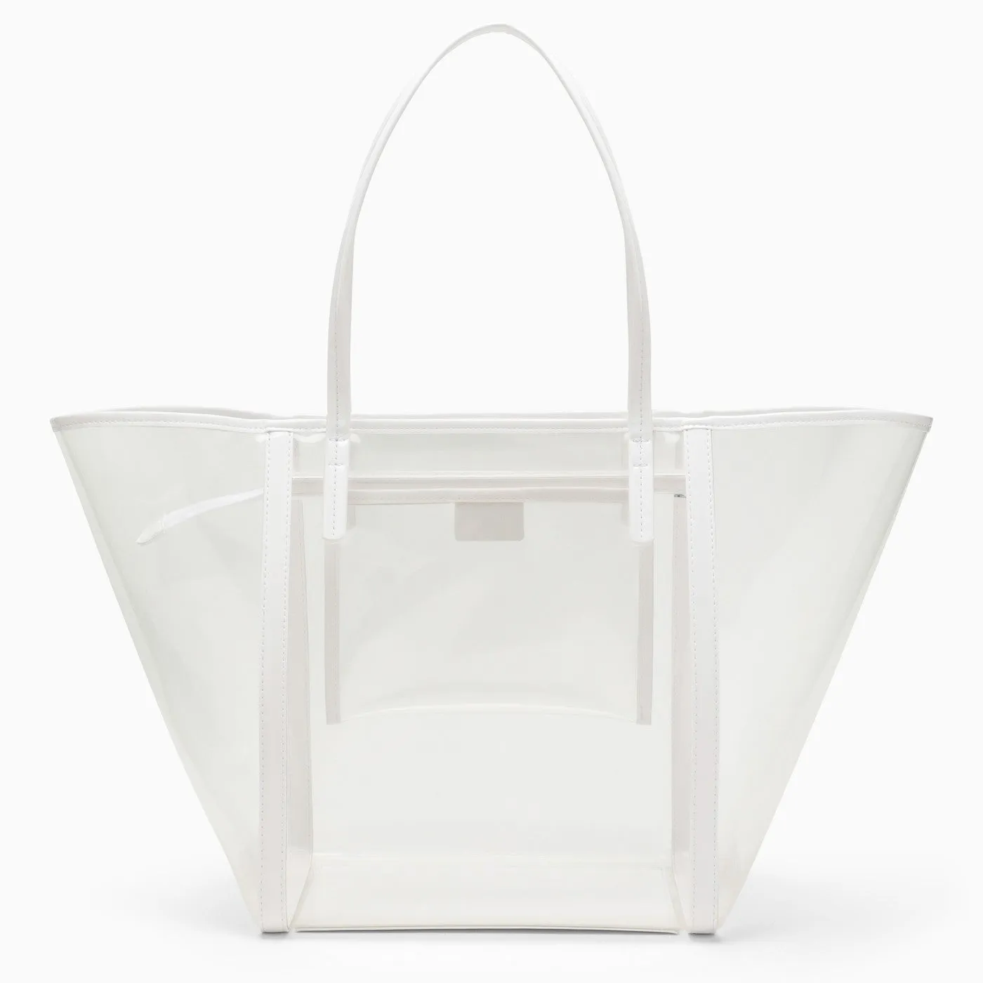 By Far Club White Tote Bag