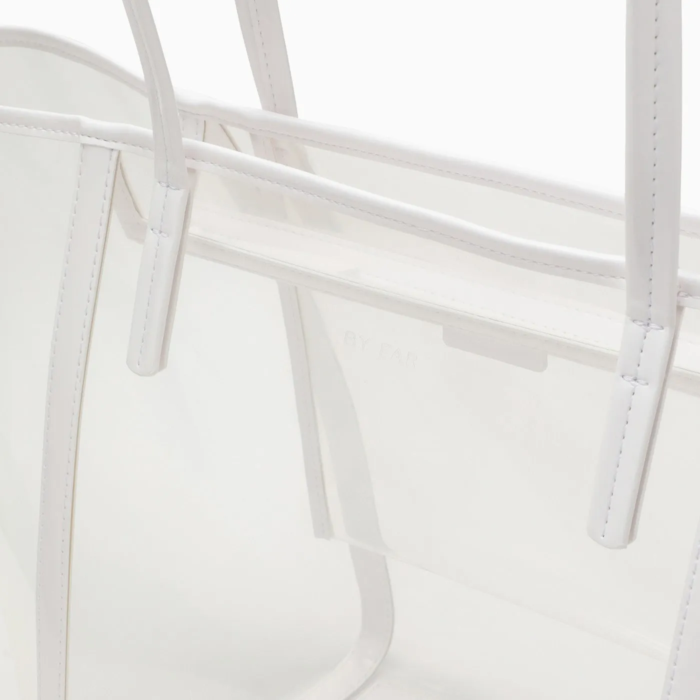 By Far Club White Tote Bag