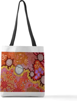 CafePress AUSTRALIAN ABORIGINAL ART Polyester Tote Bag 16"x16"