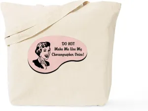 CafePress Choreographer Voice Tote Bag Reusable Natural Beige Canvas Shopping Bag