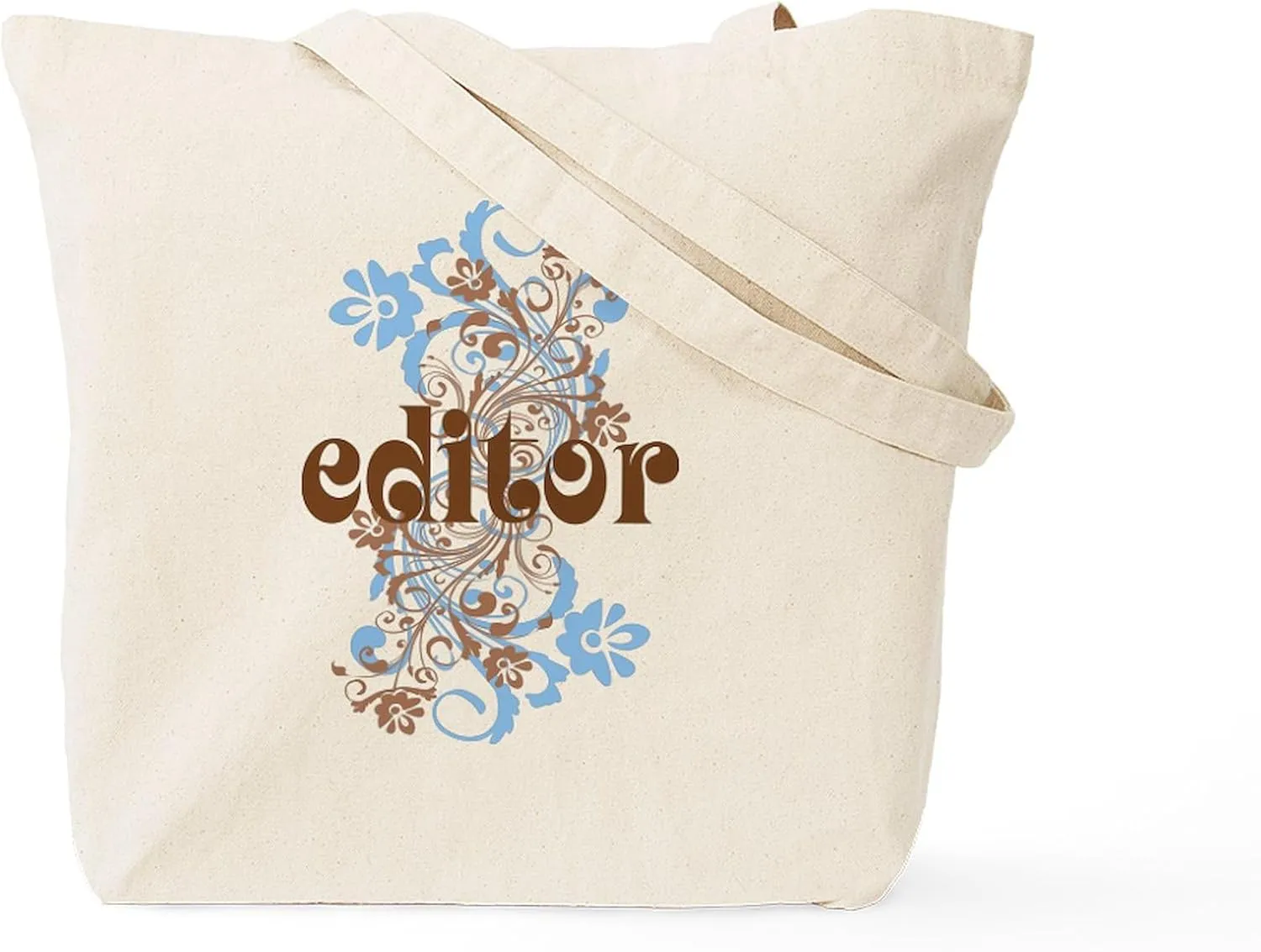 CafePress Editor Gift Tote Bag Reusable Natural Beige Canvas Shopping Bag