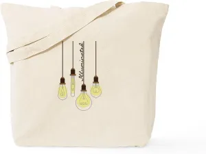 CafePress Illuminated Tote Bag Reusable Natural Beige Canvas Shopping Bag
