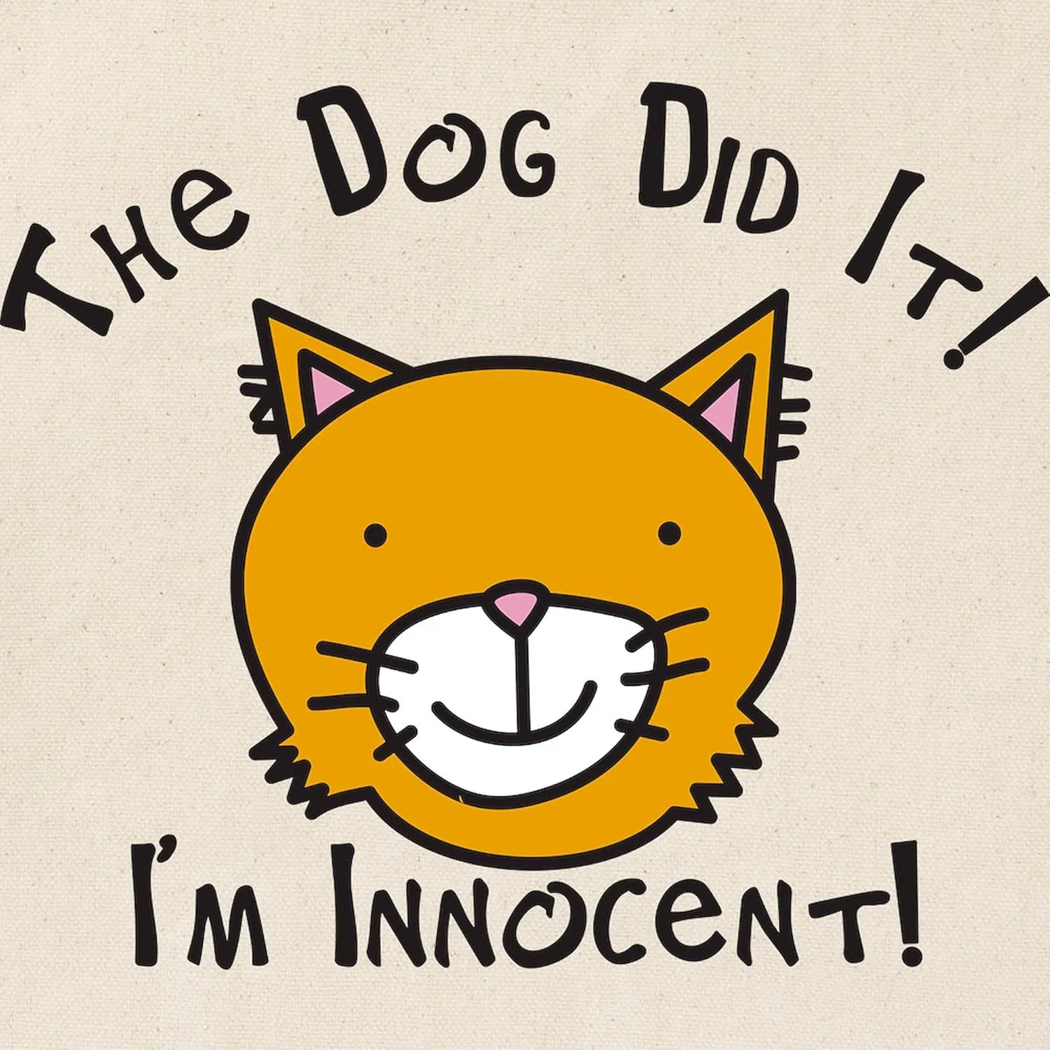 CafePress I'm Innocent Tote Bag Reusable Natural Beige Canvas Shopping Bag