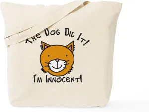 CafePress I'm Innocent Tote Bag Reusable Natural Beige Canvas Shopping Bag