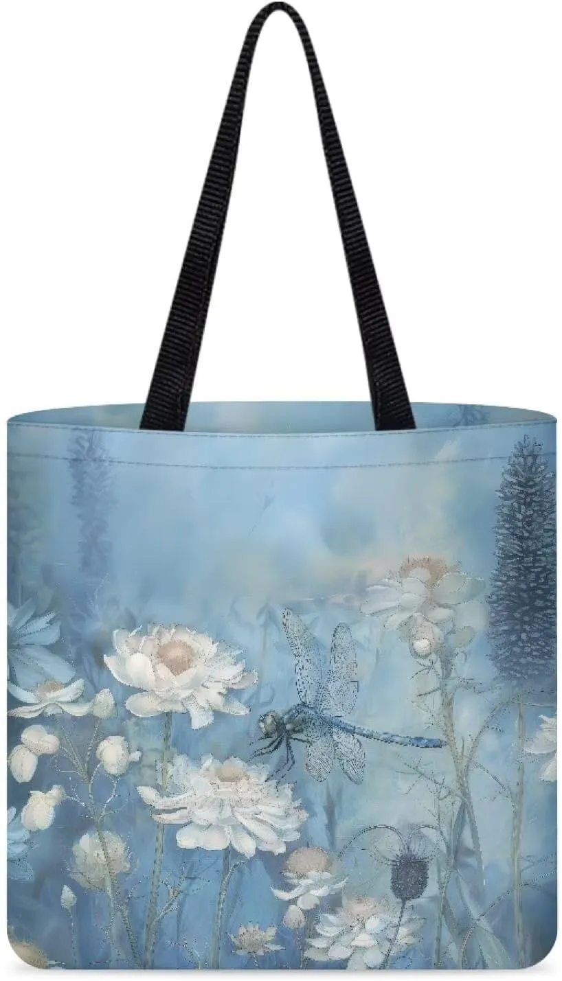 Canvas Tote Bag for Women Reusable Tote Shoulder Bag Fashionable Casual Handbags for Shopping Grocery Work