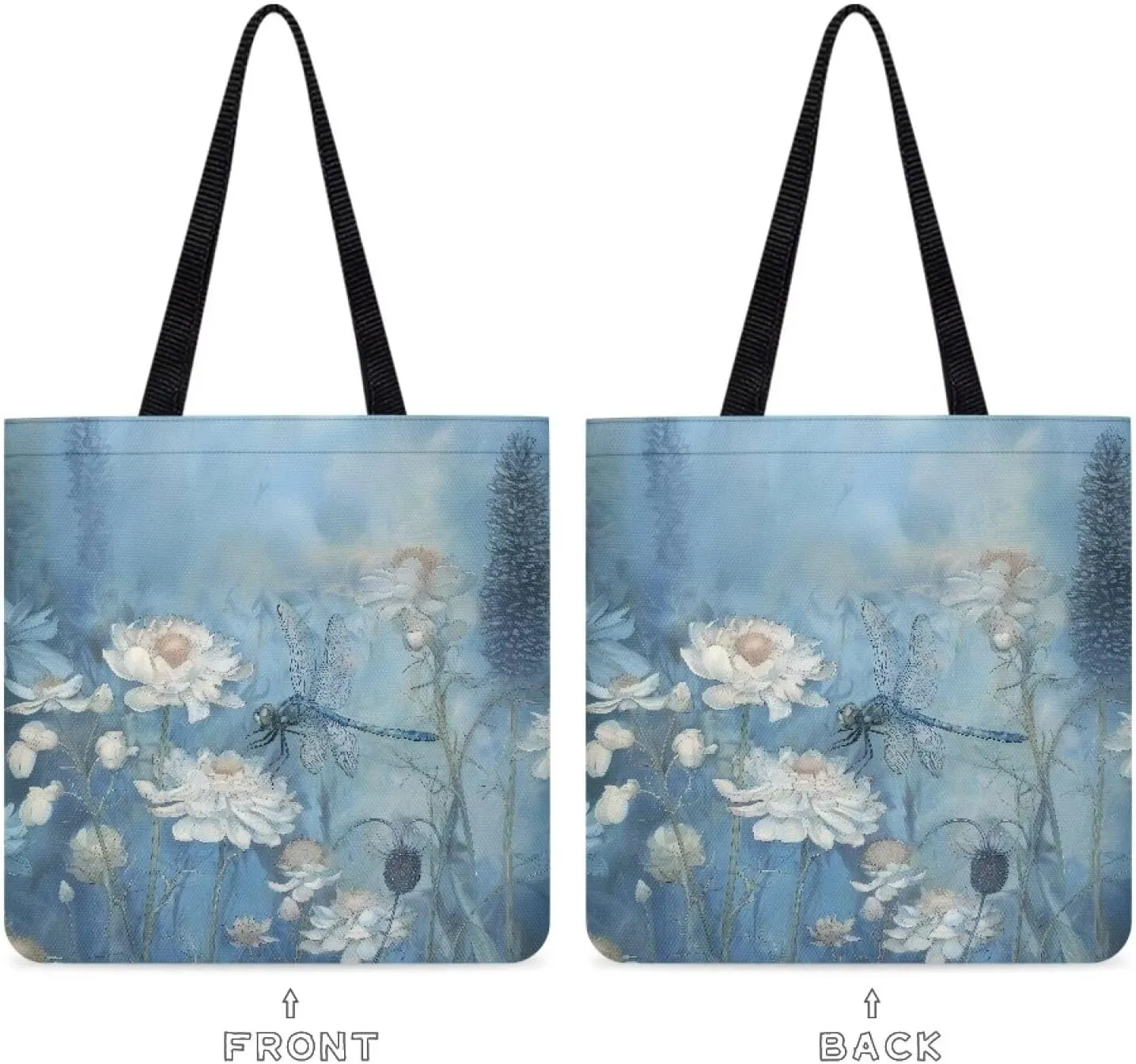 Canvas Tote Bag for Women Reusable Tote Shoulder Bag Fashionable Casual Handbags for Shopping Grocery Work
