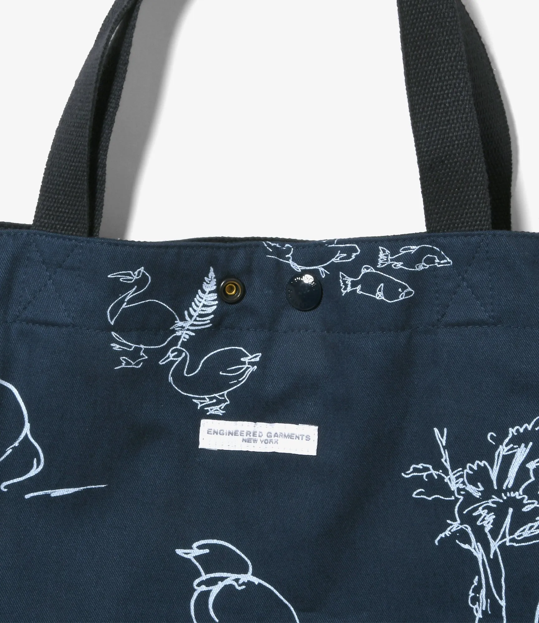 Carry All Tote Reversible - Animal Print 6.5oz Flat Twill