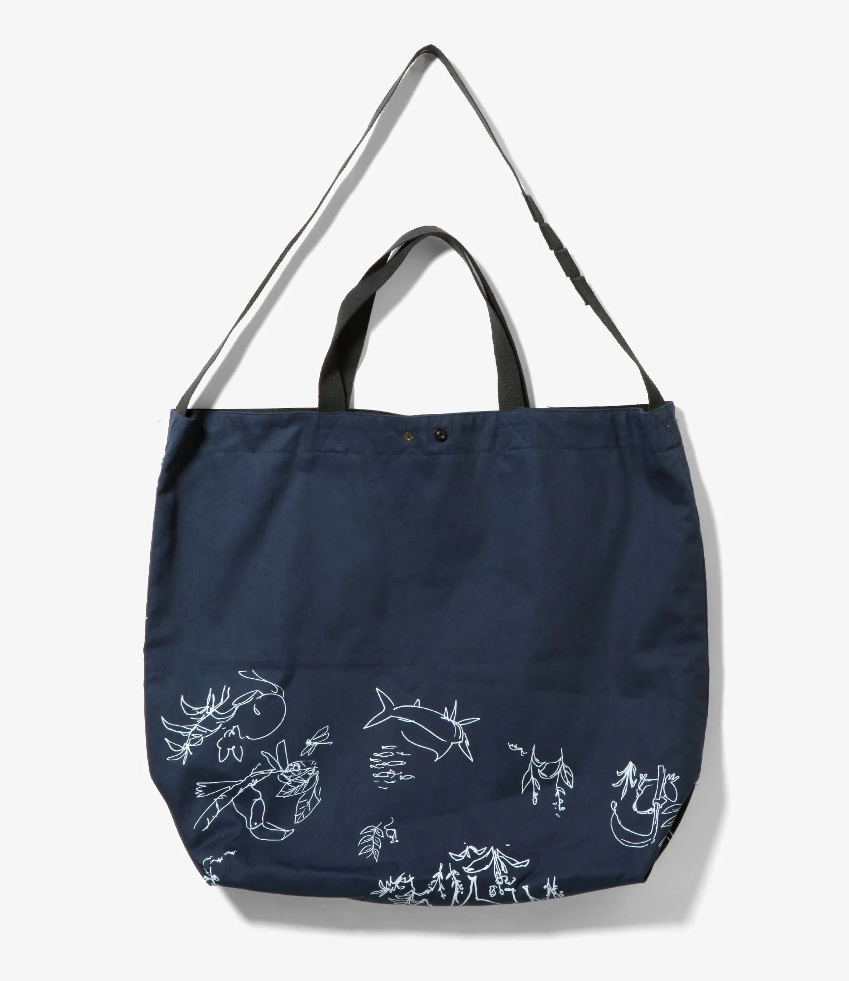 Carry All Tote Reversible - Animal Print 6.5oz Flat Twill