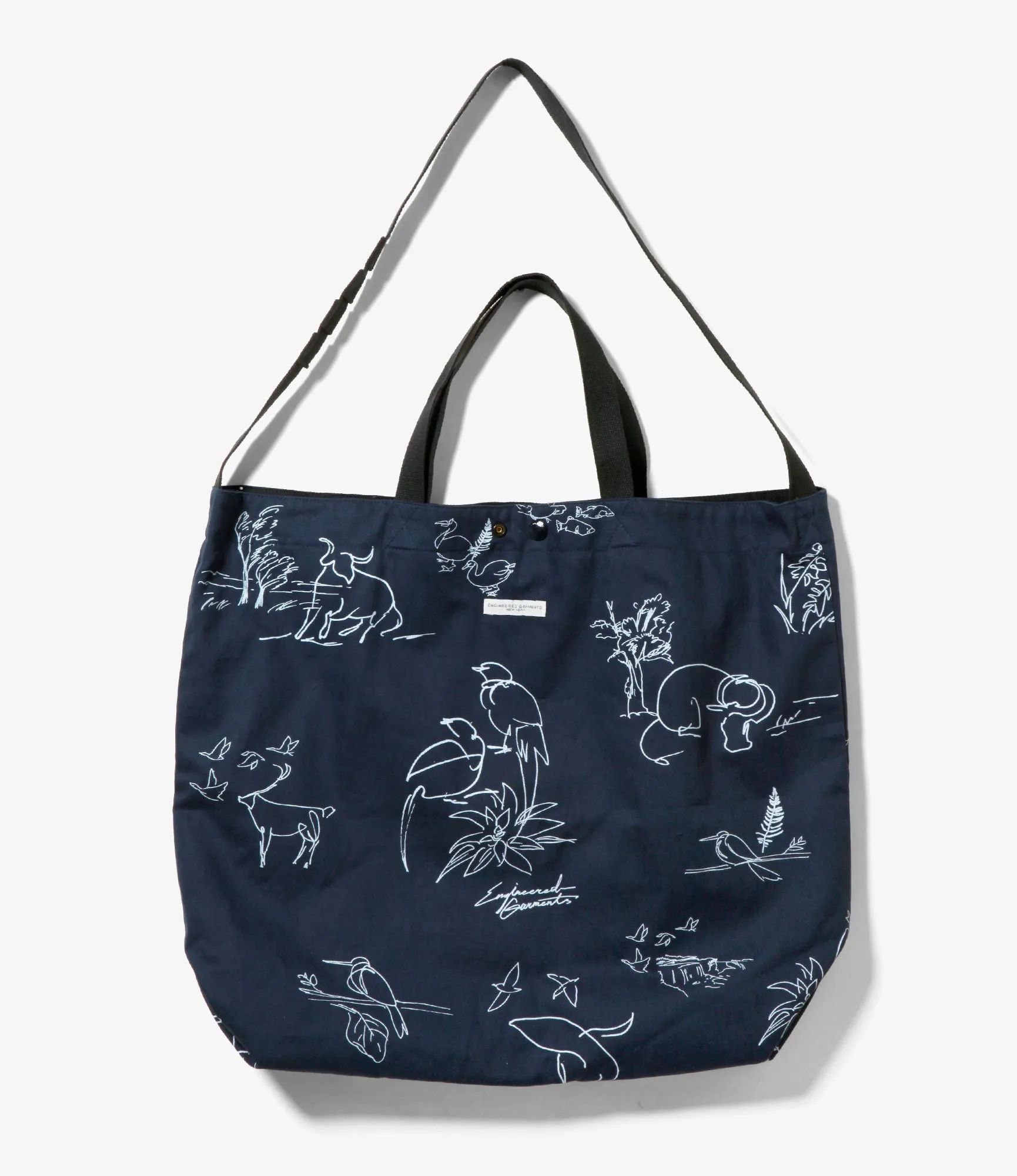 Carry All Tote Reversible - Animal Print 6.5oz Flat Twill