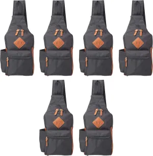 Carson Crossbody Shoulder Bag Set of 10, Bulk Pack - Perfect for Employees, Students, And For Everyday Use - Black
