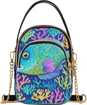 Cartoon Small Handbag Crossbody Bag for Women Quilted Bags Shoulder Purse Phone Wallet Chain Bag