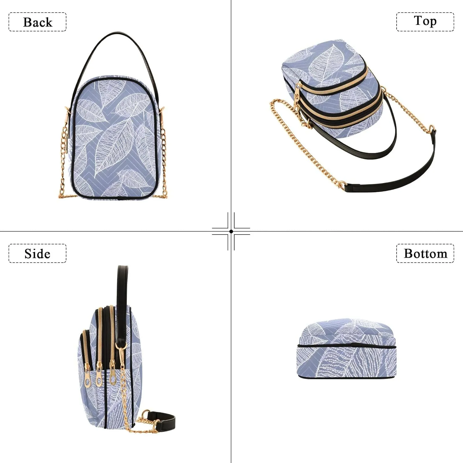 Cartoon Small Handbag Crossbody Bag for Women Quilted Bags Shoulder Purse Phone Wallet Chain Bag