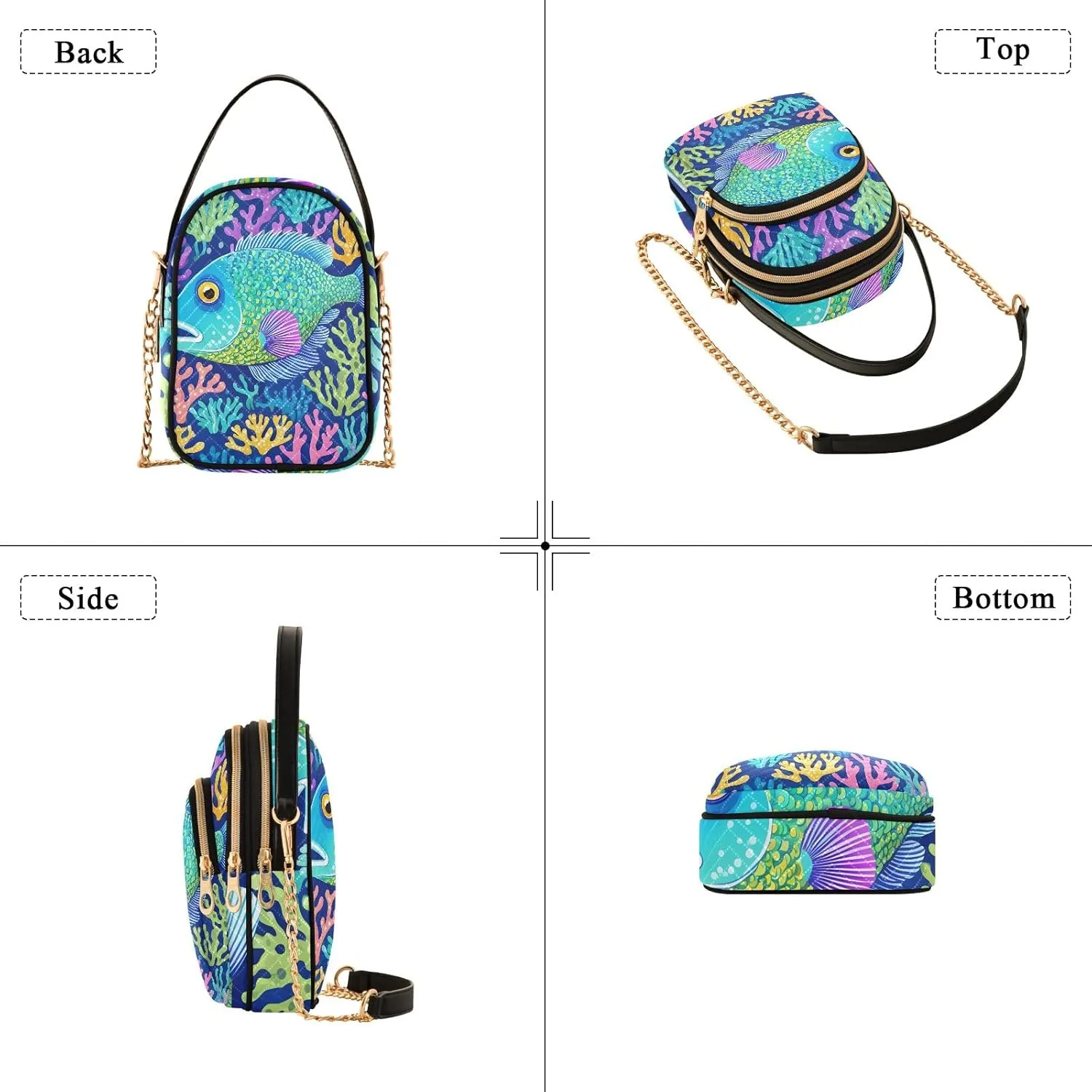 Cartoon Small Handbag Crossbody Bag for Women Quilted Bags Shoulder Purse Phone Wallet Chain Bag