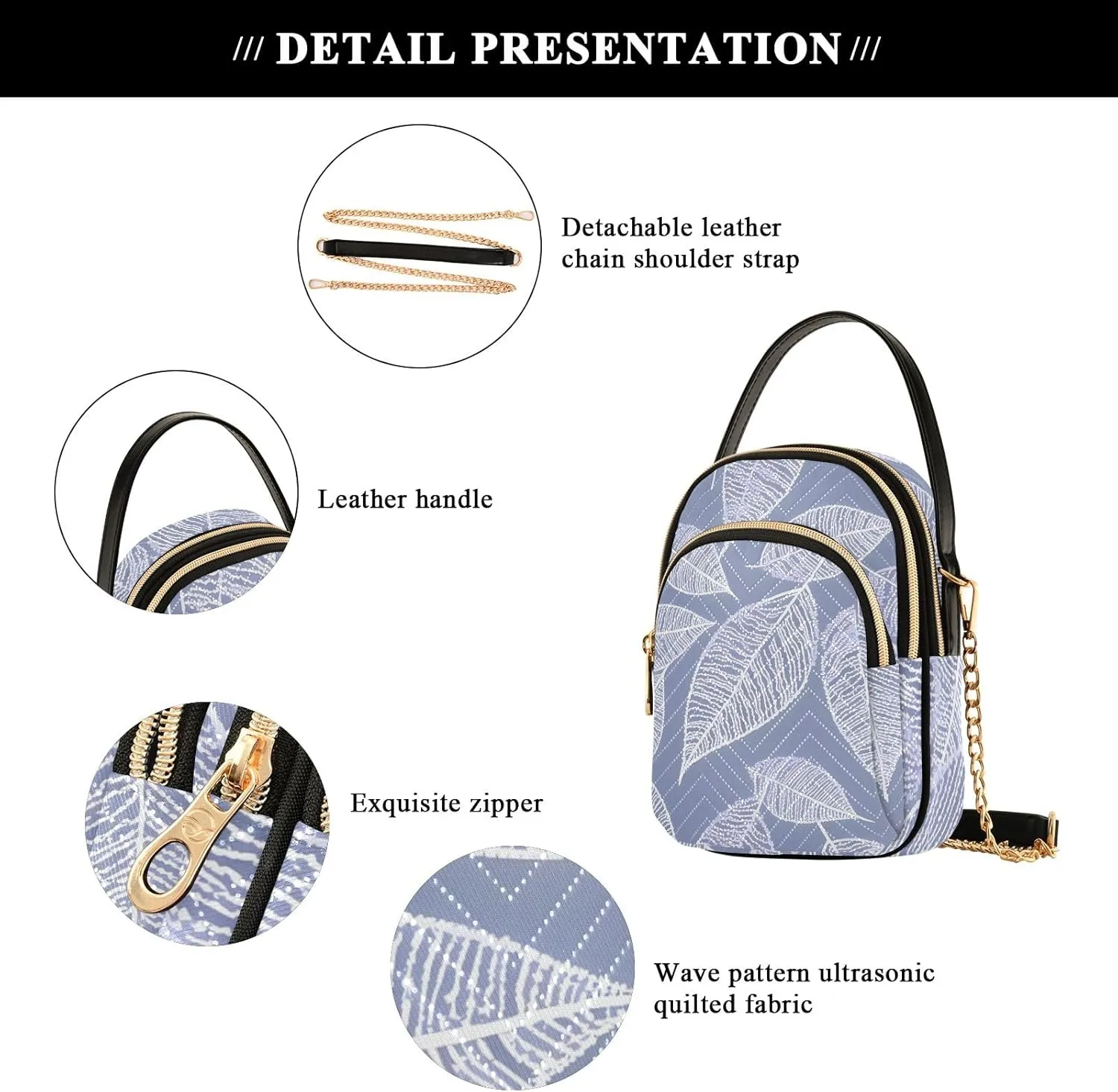 Cartoon Small Handbag Crossbody Bag for Women Quilted Bags Shoulder Purse Phone Wallet Chain Bag
