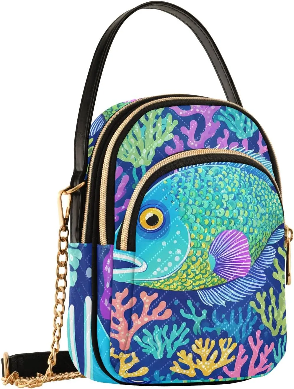 Cartoon Small Handbag Crossbody Bag for Women Quilted Bags Shoulder Purse Phone Wallet Chain Bag