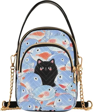 Cartoon Small Handbag Crossbody Bag for Women Quilted Bags Shoulder Purse Phone Wallet Chain Bag