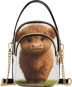 Cartoon Small Handbag Crossbody Bag for Women Quilted Bags Shoulder Purse Phone Wallet Chain Bag