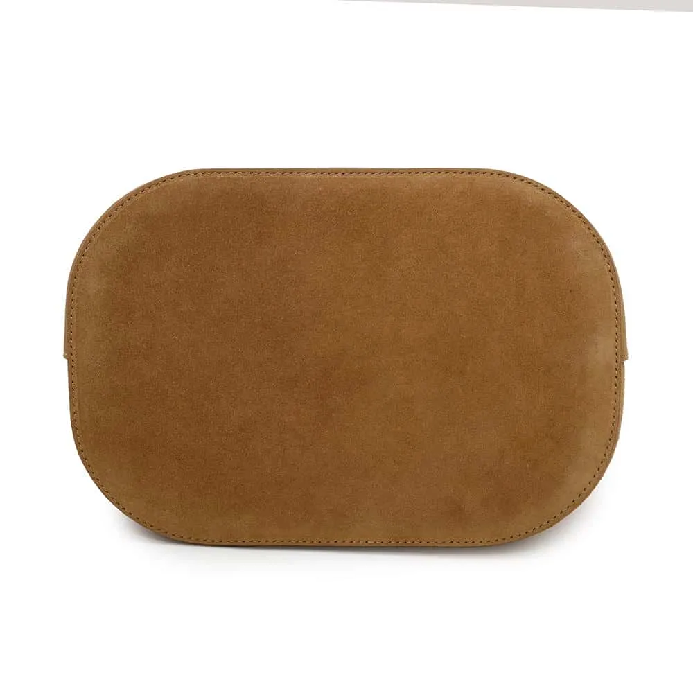 CELINE Louise 2WAYBag Brown116613GFT Suede Shearling Size Medium