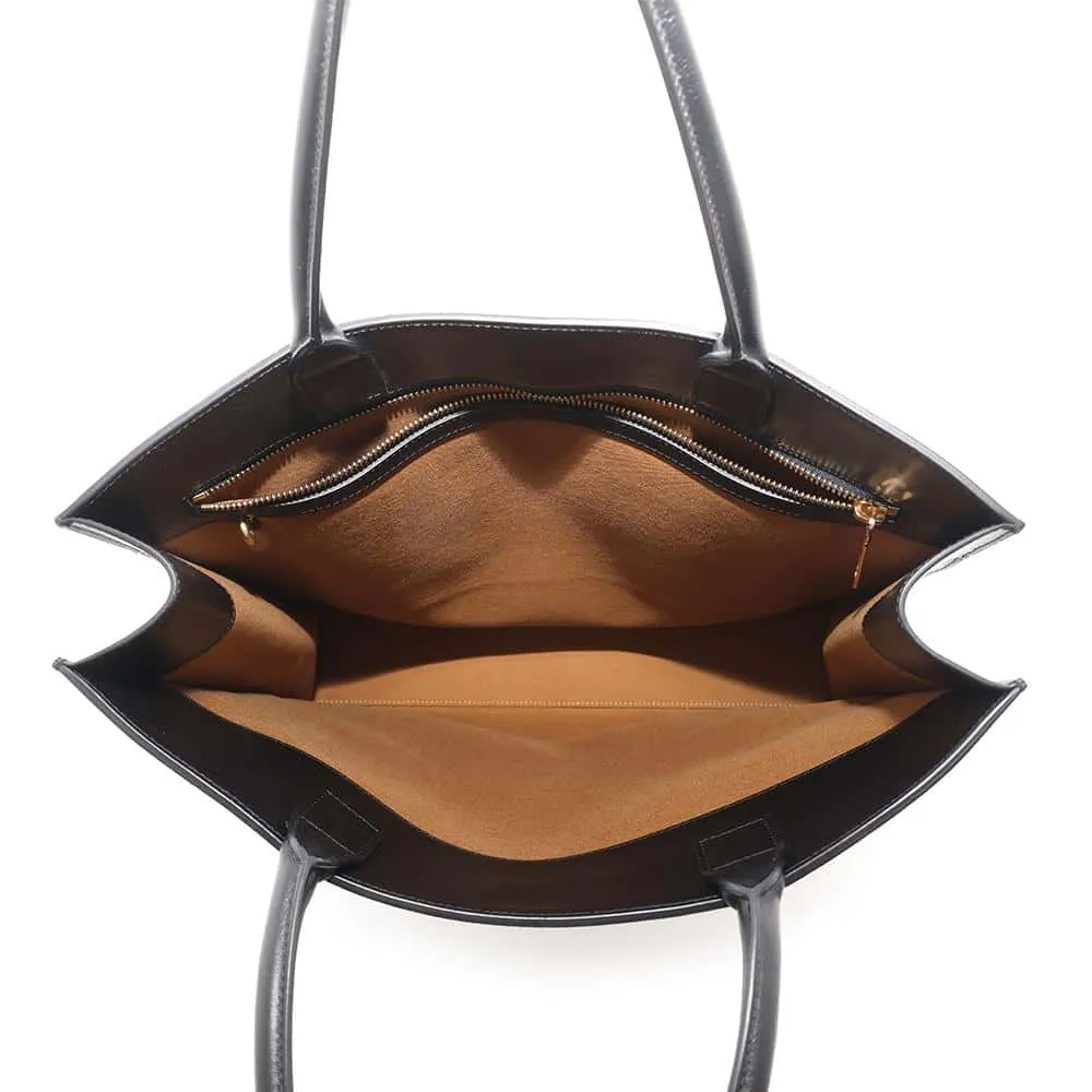 CELINE Triomphe Vertical Hippo Black/Brown191492 PVC Leather