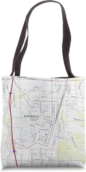 Centralia WA Map (2017) Tote Bag