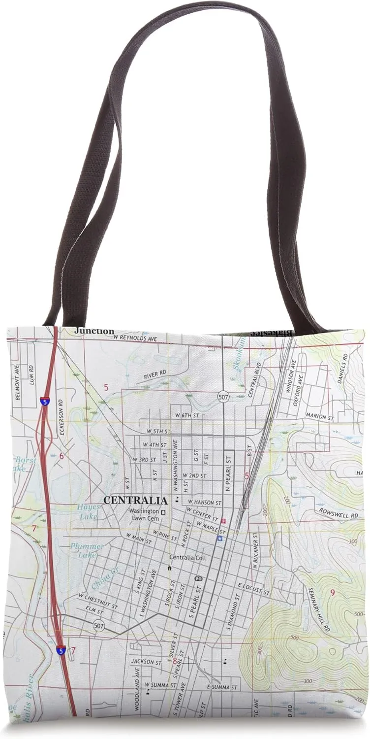 Centralia WA Map (2017) Tote Bag