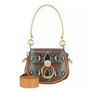 CHLOÉ TESS PYTHON CROSSBODY BAG