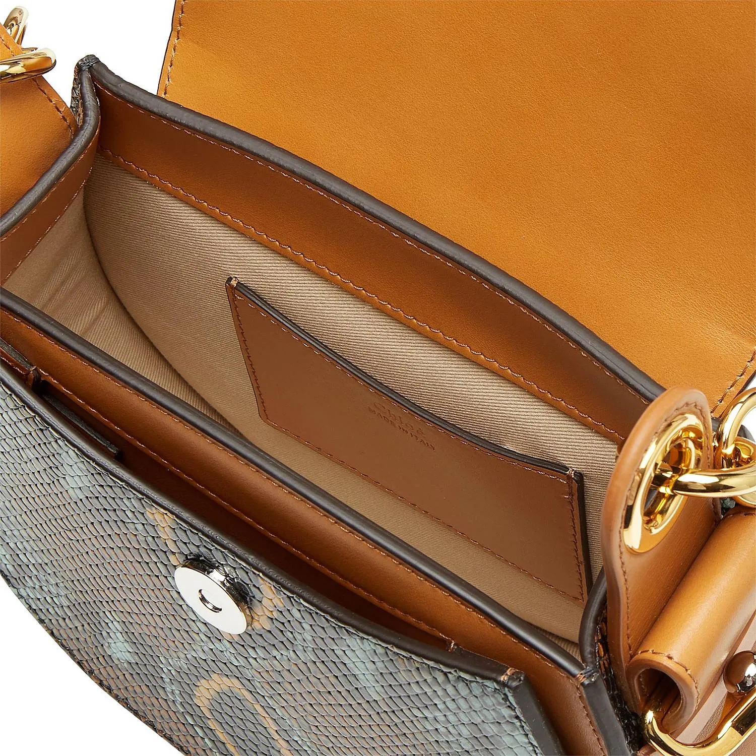 CHLOÉ TESS PYTHON CROSSBODY BAG
