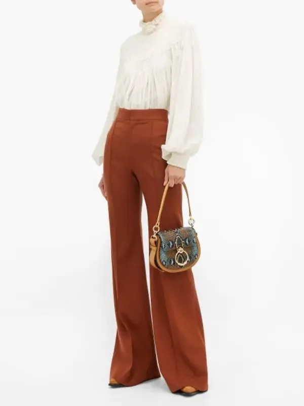 CHLOÉ TESS PYTHON CROSSBODY BAG