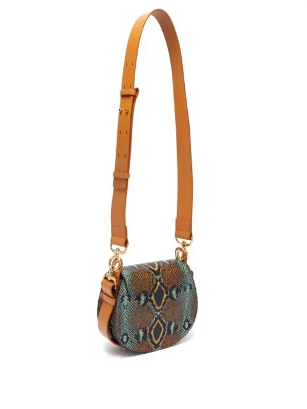 CHLOÉ TESS PYTHON CROSSBODY BAG
