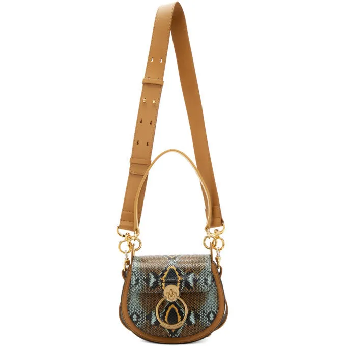 CHLOÉ TESS PYTHON CROSSBODY BAG