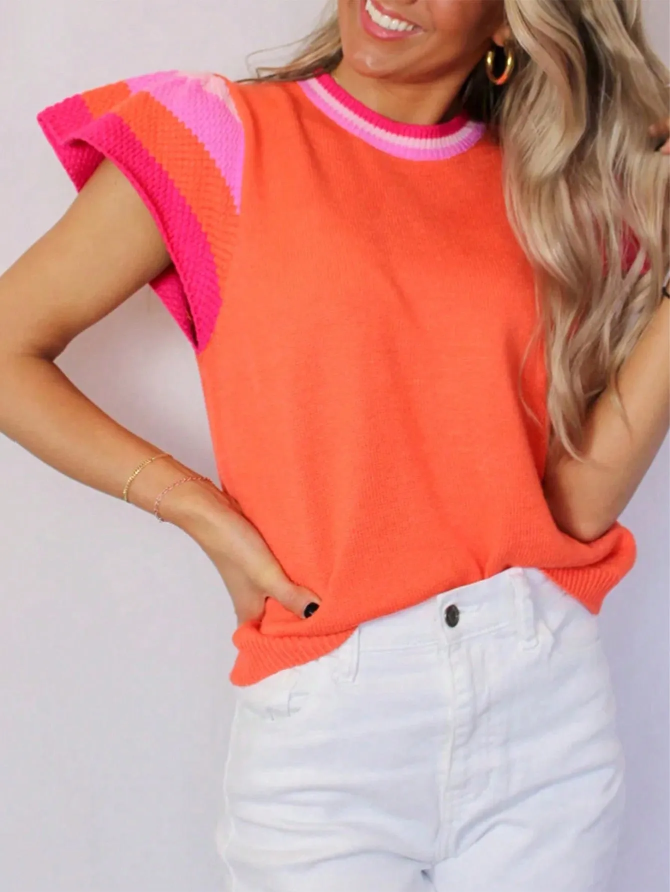 CILKOO Top Deportivo con Lunares y Abertura para Mujer