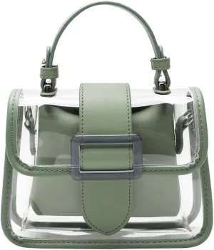 Clear Bag Stadium Events Women 2025 Trendy PVC See Through Purses Chain Shoulder Crossbody Bags Satchel Mini Handbag