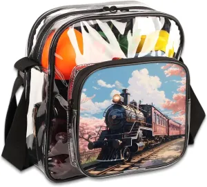 Clear Crossbody Purse Bag Clear Messenger Shoulder Bags See Through Transparent Purse