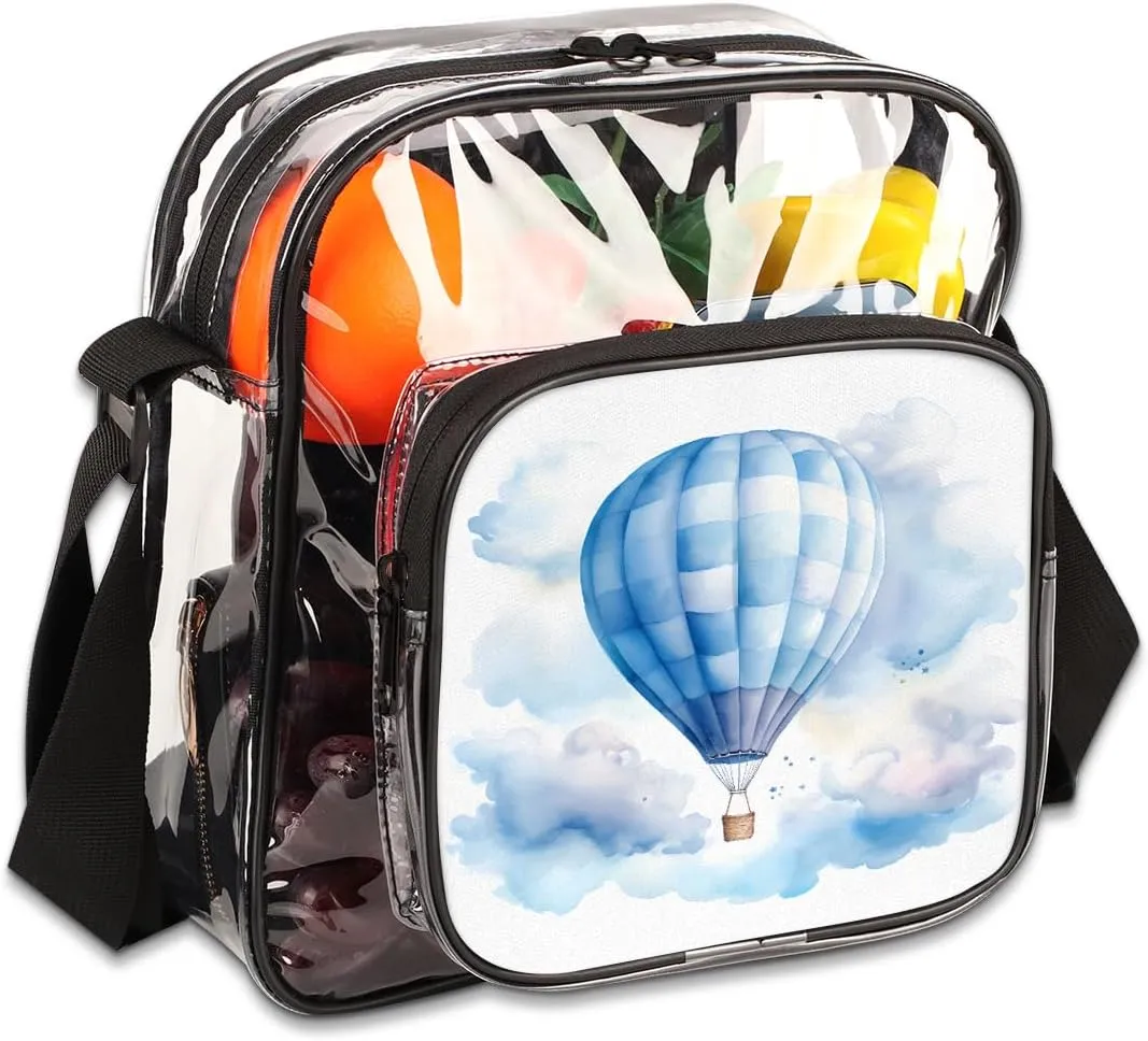 Clear Crossbody Purse Bag Clear Messenger Shoulder Bags See Through Transparent Purse