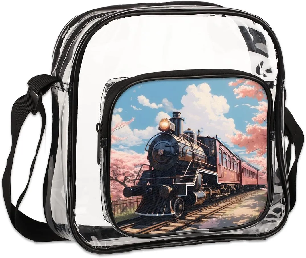 Clear Crossbody Purse Bag Clear Messenger Shoulder Bags See Through Transparent Purse