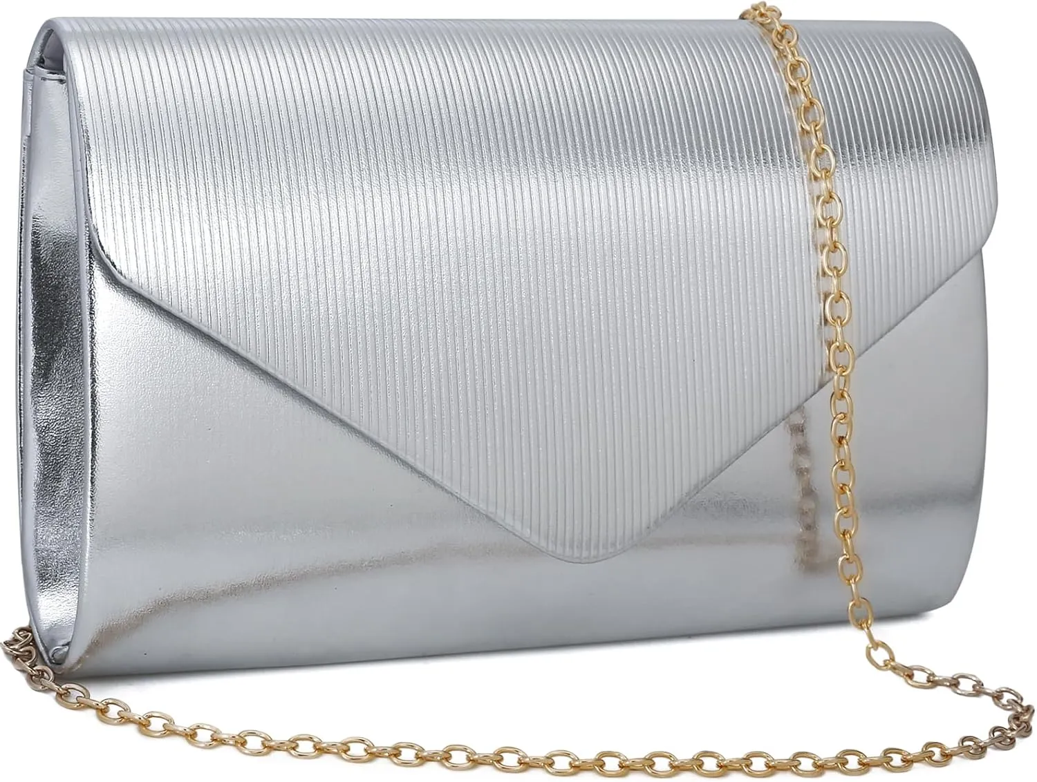 Clutch Purse for Women Evening Bags, Cocktail Prom Purse for Party Wedding Envelope Handbags with 2 Detachable Chain
