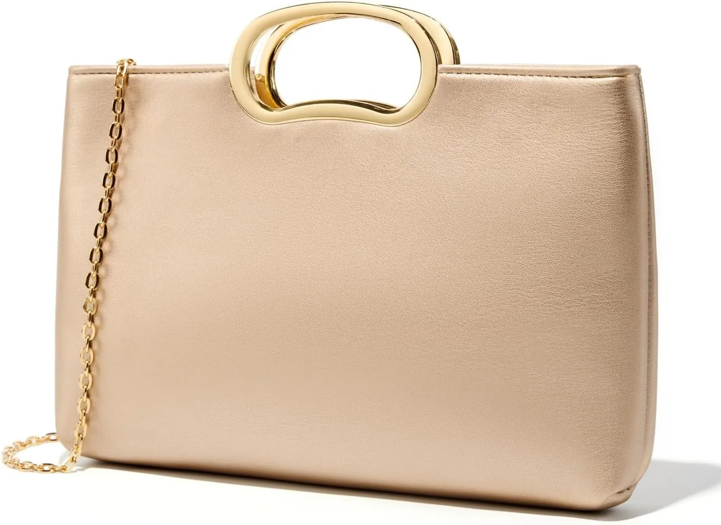 Clutch Purses for Women Cut Out Handle Clutch PU Leather Evening Bag Elegant Purse for Women Formal Wedding Party