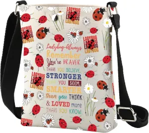 CMNIM Ladybug Crossbody Bag - Good Luck Ladybug Gifts for Insect Lovers - Entomologist Gifts - Cute Small Crossbody Purse