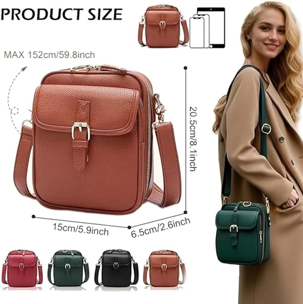 Collaboraten1 Crossbody Leather Bag, Collaborate Crossbody Leather Bag, Urvashi Cross Body Anti Theft Bags for Women