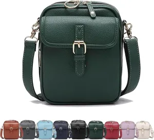 Collaboraten1 Crossbody Leather Bag, UrvashiCrossbody Bag, Vintage Double Layer Large Capacity Mini Cross Body Bags