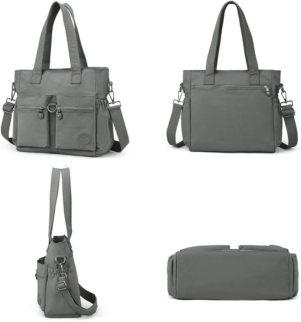 Collsants Tote Bag for Women Nylon Purse and Handbags Tote Purse Crossbody Bag Messenger Bag