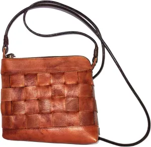Cords Craft Leather Crossbody Bags for Women, Leather Crossbody Bag, Women's Crossbody Purse Handbags, Vintage Tan