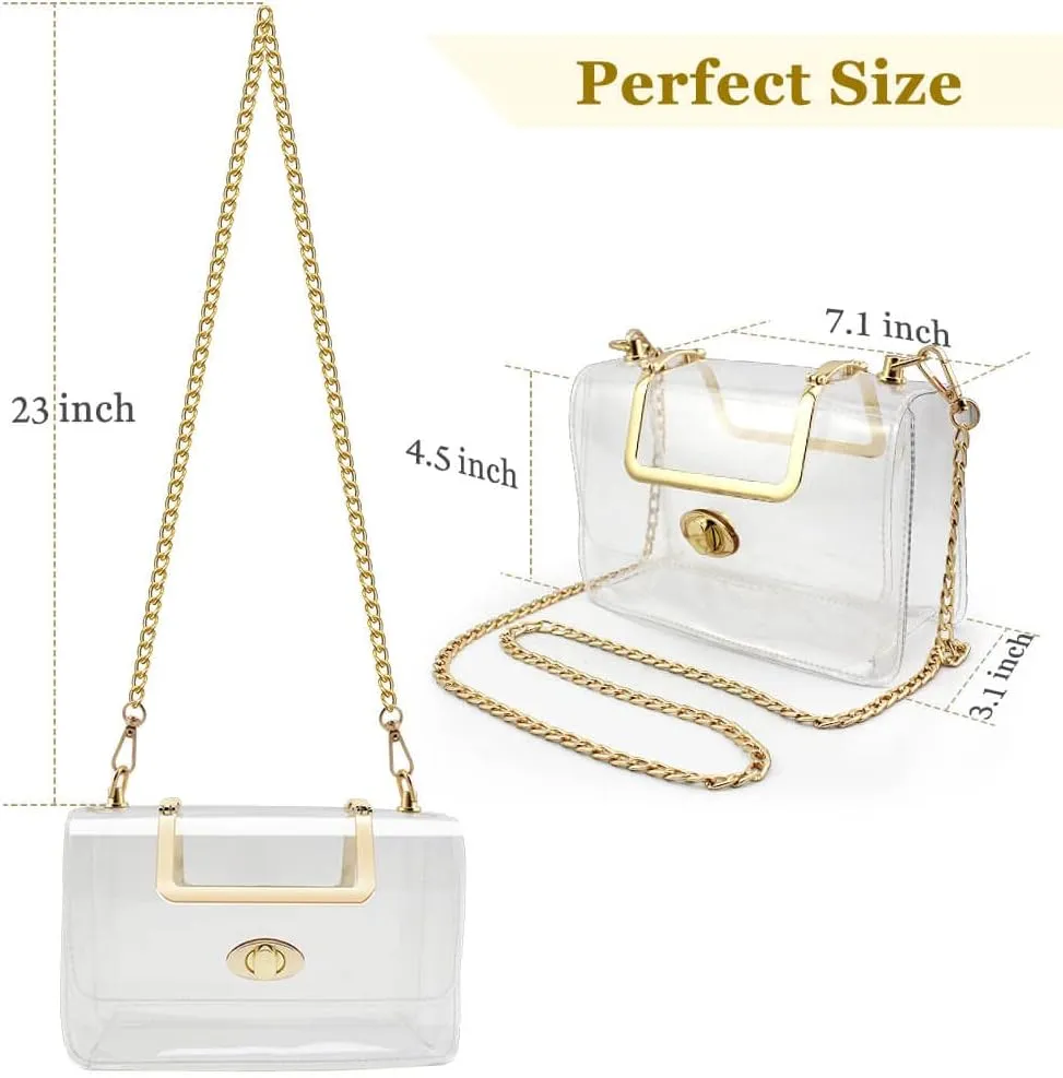 COROMAY Clear Purse for Women, Clear Bag for Stadium Events, Transparent Stadium Purse