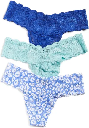 Cosabella Women's Say Never Solid, Printed, Mix Low Rise Cutie Thong 3 Pack