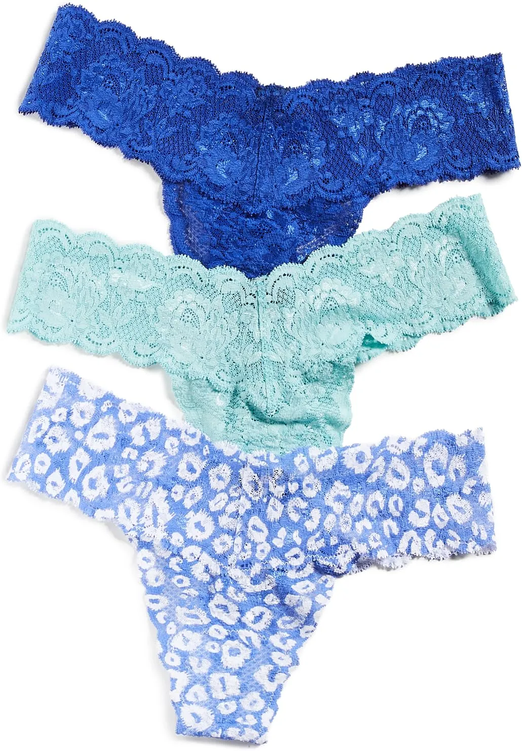 Cosabella Women's Say Never Solid, Printed, Mix Low Rise Cutie Thong 3 Pack