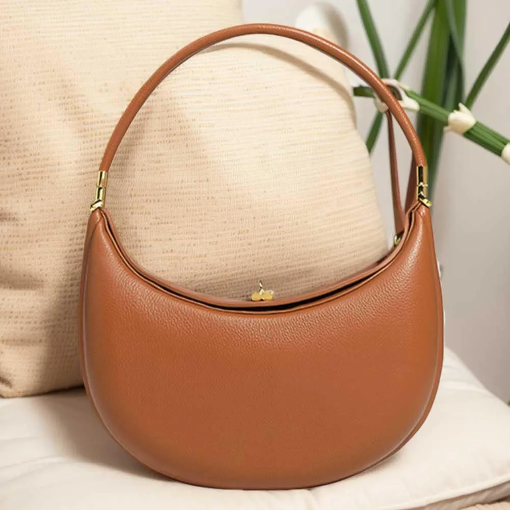 Crescent Crossbody Bag, Shoulder Moon Bags for Women, Underarm Small Purse with Magnetic Buckle